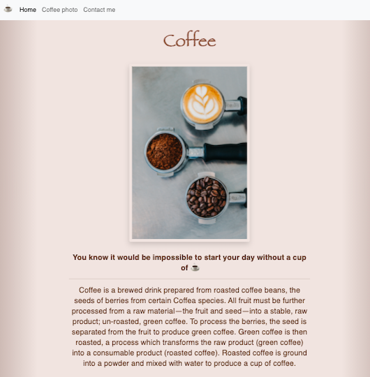 coffe website